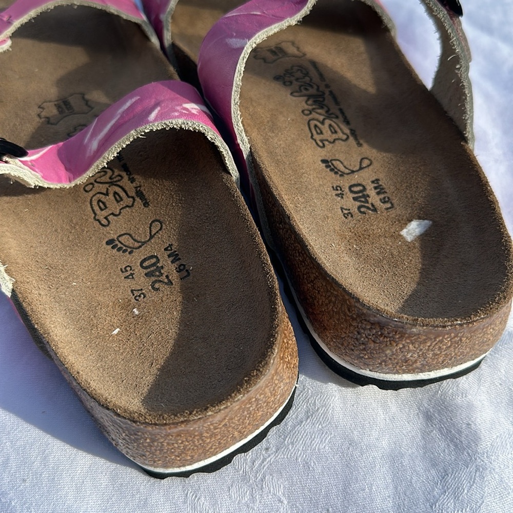 Birkis pink and white double strap NWOT - Picture 3 of 10